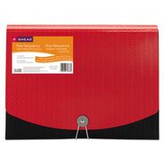 PRODUCTS | Smead 70866 0.88 in. Expansion 12-Pocket Letter Size Poly Expanding File - Black/Red