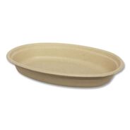 BOWLS AND PLATES | World Centric BO-SC-UBB-LFP 32 oz 9.7 x 5.3 x 1.6 Fiber Paper Burrito Bowls - Natural (300/Carton)