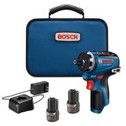 ELECTRIC SCREWDRIVERS | Factory Reconditioned Bosch 12V Max Brushless Lithium-Ion 1/4 in. Cordless Hex Two-Speed Screwdriver Kit with 2 Batteries (2.0 Ah)