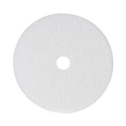 CLEANING AND SANITATION ACCESSORIES | Boardwalk BWK4024WHI 24 in. Diameter Polishing Floor Pads - White (5/Carton)