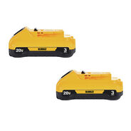 BATTERIES | Dewalt 20V MAX 3 Ah Lithium-Ion Compact Battery (2-Pack)