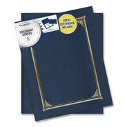 OFFICE AND OFFICE SUPPLIES | Geographics 12.5 x 9.75 Certificate/Document Cover - Navy Blue (6/Pack)