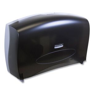 PRODUCTS | Kimberly-Clark Professional 20.4 in. x 5.8 in. x 13.1 in. Cored JRT Jumbo Combo Tissue Dispenser - Smoke/Gray