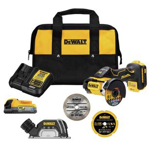 CUT OFF GRINDERS | Dewalt 20V MAX XR Brushless Lithium-Ion 3 in. Cordless Cut-Off Tool Kit with POWERSTACK Compact Battery (1.7 Ah)