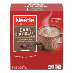 FOOD AND SNACKS | Nestle 0.71 oz. Hot Cocoa Mix - Dark Chocolate (50/Box)