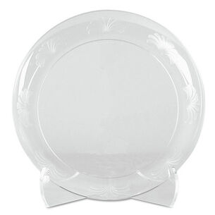 BOWLS AND PLATES | WNA 6 in. Diameter Designerware Plastic Plates - Clear (18/Pack, 10 Packs/Carton)