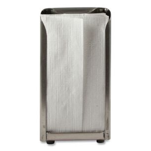 NAPKIN DISPENSERS | San Jamar 150 Capacity 3.75 in. x 4 in. x 7.5 in. Tall Fold Tabletop Napkin Dispenser - Chrome