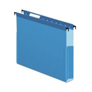 PRODUCTS | Pendaflex 1/5-Cut Tabs 3 in. Capacity 1 Section Letter Size SureHook Reinforced Extra-Capacity Hanging Box File - Blue (25/Box)