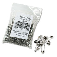 PRODUCTS | Charles Leonard 1.5 in. Length Nickel-Plated Steel Safety Pins (144/Pack)