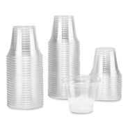FOOD SERVICE | Karat C-KC9 9 oz. PET Plastic Cups - Clear (1000/Carton)