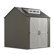 OFFICE FURNITURE AND LIGHTING | Rubbermaid 337 cu-ft. 7 ft. x 7 ft. x 8 ft. Storage Shed - Brown