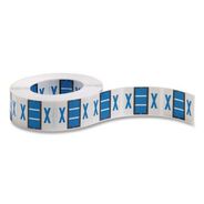 LABELS AND LABEL MAKERS | Smead 1 x 1.25 A-Z Color-Coded End Tab X Filing Labels - White (1-Roll)
