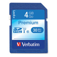 PRODUCTS | Verbatim 4GB Premium UHS-I U1 Class 10 SDHC Memory Card
