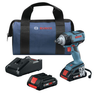 PRODUCTS | Factory Reconditioned Bosch 18V EC Brushless Lithium-Ion 1/2 in. Cordless Impact Wrench Kit (4 Ah)