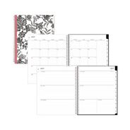 NOTEBOOKS AND PADS | Blue Sky 11 in. x 8.5 in. 12-Month (Jul 2025-Jun 2026) Analeis Create-Your-Own Cover Weekly/Monthly Planner - White/Black/Coral