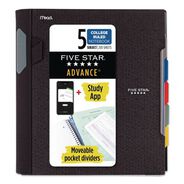 PRODUCTS | Five Star 11 in. x 8.5 in. Sheets 5-Subject Medium/College Rule Advance Wirebound Notebook - Randomly Assorted Cover Color