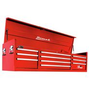TOOL CARTS AND CHESTS | Homak 72 in. H2Pro Series 10-Drawer Top Chest - Red