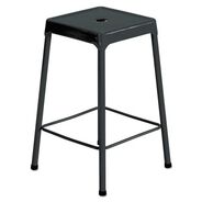 OFFICE CHAIRS | Safco Counter-Height Steel Stool, Backless, Supports Up To 250 Lb, 25-in Seat Height, Black
