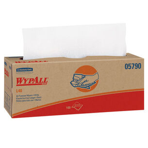 PAPER TOWELS AND NAPKINS | WypAll L40 POP-UP Box 16.4 in. x 9.8 in. Towels - White (100/Box, 9 Boxes/Carton)