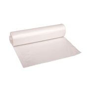 TRASH BAGS | Boardwalk V8046HNKR02 40 in. x 46 in. 45 gal. 13 mic High-Density Can Liners - Natural (250/Carton)
