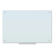 CLEARANCE | U Brands 2298U00-01 35 x 23 Glass Dry Erase Board - White Surface