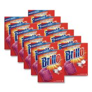 PRODUCTS | Brillo 3 in. x 3 in. Steel Wool Soap Pads - Gray/Pink (12/Carton)