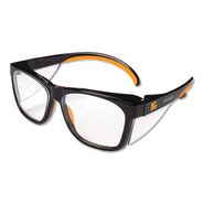 EYE PROTECTION | Ansell Maverick Safety Glasses - Black/Orange Polycarbonate Frame (12/Box)