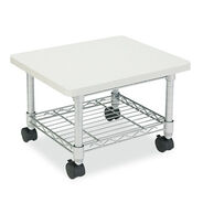 OFFICE DESKS AND WORKSTATIONS | Safco Engineered Wood 2 Shelves 19 in. x 16 in. x 13.5 in. Underdesk Printer/Fax Stand - Gray