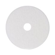 CLEANING AND SANITATION ACCESSORIES | Boardwalk 14 in. Diameter Polishing Floor Pads - White (5/Carton)