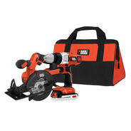 COMBO KITS | Black & Decker 20V MAX Cordless Lithium-Ion 3/8 in. Drill Driver & Circular Saw Kit