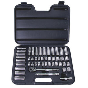  | ATD 47-Piece 3/8 in. Drive 6-Point SAE & Metric Pro Socket Set