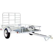 TOOL CARTS | Detail K2 4 ft. x 6 ft. Multi Purpose Open Rail Galvanized Utility Trailer