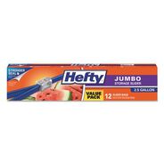 PRODUCTS | Hefty R83812 14.38 in. x 9 in. Slider Food Storage Bags - Clear/Jumbo (12/Box)