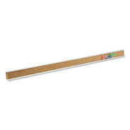 BULLETIN BOARDS | Quartet 1 in. x 24 in. Bulletin Bar - Brown/Silver