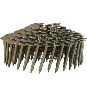 NAILS | Freeman 15 Degree 1-1/4 in. Wire Collated Galvanized Smooth Shank Coil Roofing Nails (7200 Count)
