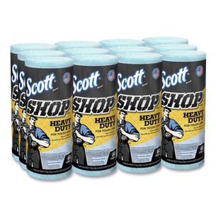 PRODUCTS | Scott 32992 10.4 in. x 11 in. 1-Ply Heavy Duty Pro Shop Towels - Blue (12 Rolls/Carton)