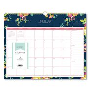 OFFICE PRESENTATION SUPPLIES | Blue Sky 15 in. x 12 in. 12-Month (Jul 2025-Jun 2026) Day Designer Peyton Academic Wall Calendar - White/Navy Sheets
