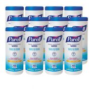 PRODUCTS | PURELL 5.78 in. x 7 in. Premoistened Hand Sanitizing Wipes - Fresh Citrus, White (12/Carton)