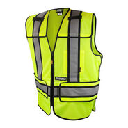 SAFETY VESTS | Dewalt Class 2 Adjustable Breakaway Mesh Vest - Green - Size XL-3X