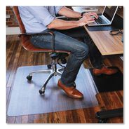 PRODUCTS | ES Robbins 36 in. x 53 in. with Lip Sit or Stand Mat for Carpet or Hard Floors - Clear/Black