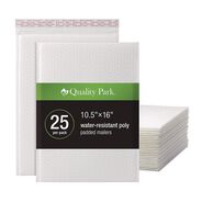 PRODUCTS | Quality Park QUA95011 10.5 x 15 Redi-Seal Adhesive Poly Bubble Mailers - White (25/Pack)