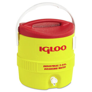  | Igloo 400 Series Industrial 3 Gallon Cooler - Red/ Yellow