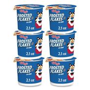 FOOD AND SNACKS | Kellogg's Frosted Flakes 2.1 oz. Single-Serve Breakfast Cereal Cups (6/Box)