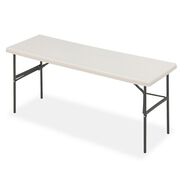 FOLDING TABLES | Iceberg IndestrucTable 72 in. x 24 in. x 29 in. Classic Folding Table - Rectangular Platinum