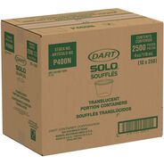 CUPS AND LIDS | Dart 4 oz. Polystyrene Portion Cups - Translucent (2500/Carton)