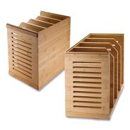 PRODUCTS | Officemate Bamboo Magazine File 14.09 x 14.41 x 14.41 Brown
