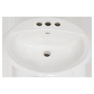  | American Standard Aqualyn Drop In Porcelain Bathroom Sink (White)