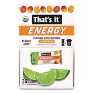 FOOD AND SNACKS | That's it. 0.7 oz. Bar Organic Energy Bars - Mango Lime (36/Box)
