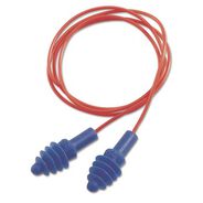 EAR PROTECTION | Uvex DPAS-30R AirSoft Multiple-Use Earplugs - Red Polycord, Blue (100/Box)