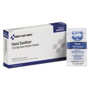 EMERGENCY RESPONSE | First Aid Only 0.9 g Gel Hand Sanitizer Packets for Unitized and First Aid Stations - Clean Scent (10/Box)